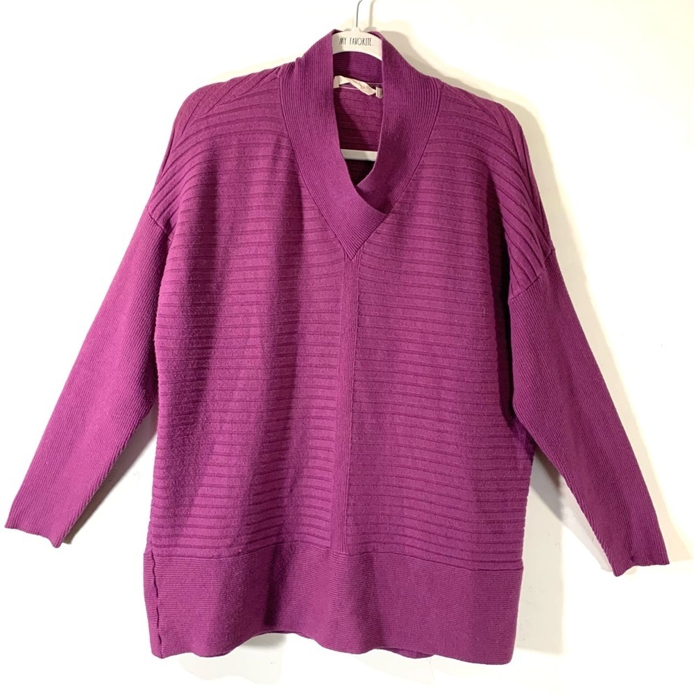 Soft surroundings purple boheme sweater tunic